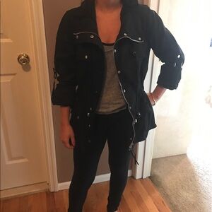 Cache Black Utility Jacket